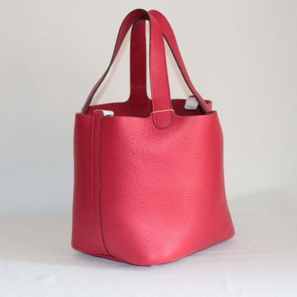 Fake & Replica Hermes Picotin Double Shoulder Bag Red 509060